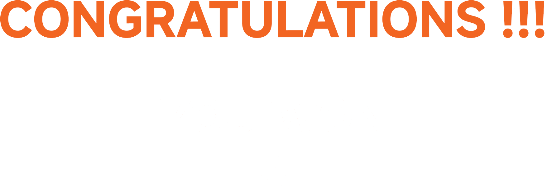 Congratulations